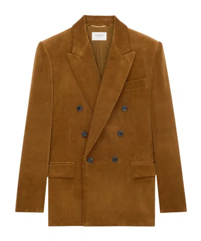 SAINT LAURENT SAINT LAURENT DOUBLE-BREASTED CORDUROY JACKET