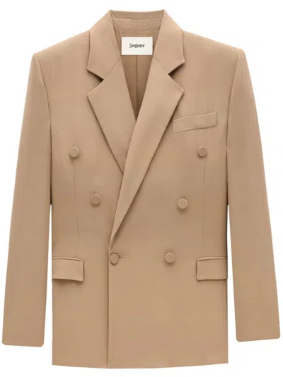 SAINT LAURENT SAINT LAURENT JACKET IN SILK CREPE