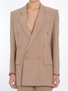 Saint Laurent Jacket In Brown