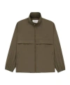 Saint Laurent Water-repellent Windbreaker Jacket In Green