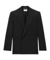 Saint Laurent Jacket In Wool Canvas