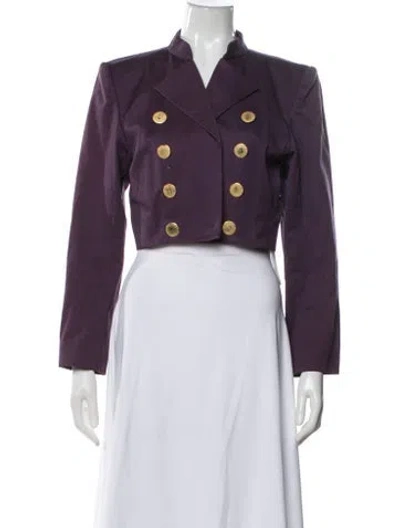 Pre-owned Saint Laurent Jacket In Purple