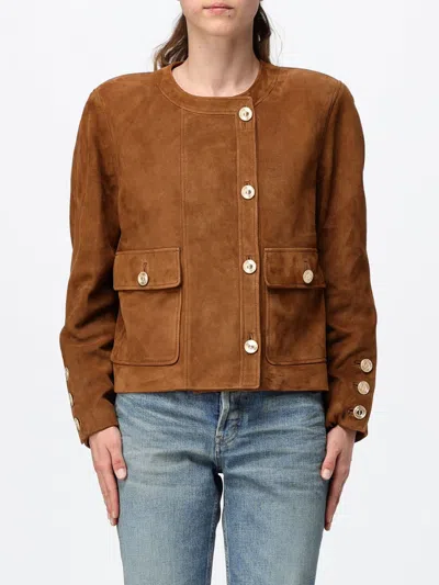 Saint Laurent Jacket Woman In Brown