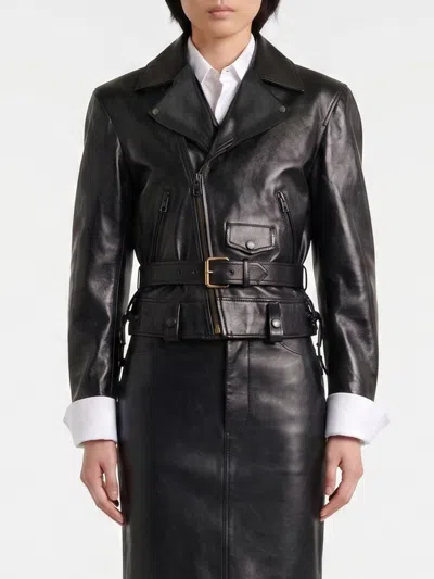 Saint Laurent Jacket Woman In Brown