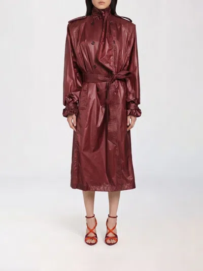 Saint Laurent Jacket Woman In Burgundy