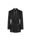 Saint Laurent Black Guipure Lace Blazer
