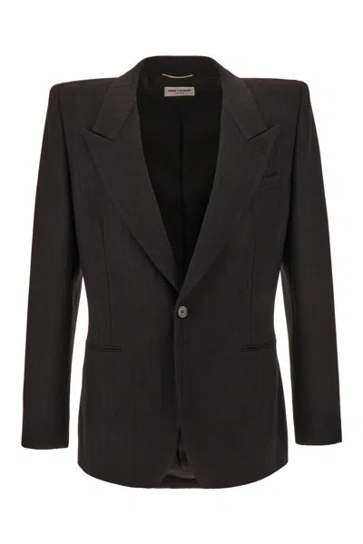 Saint Laurent Jackets & Vests In Black