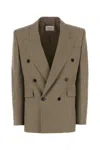 Saint Laurent Jackets And Vests In Brown
