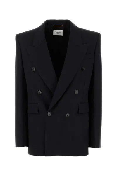 Saint Laurent Jackets And Vests In Black