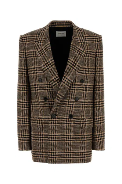 Saint Laurent Jackets And Vests In Multi