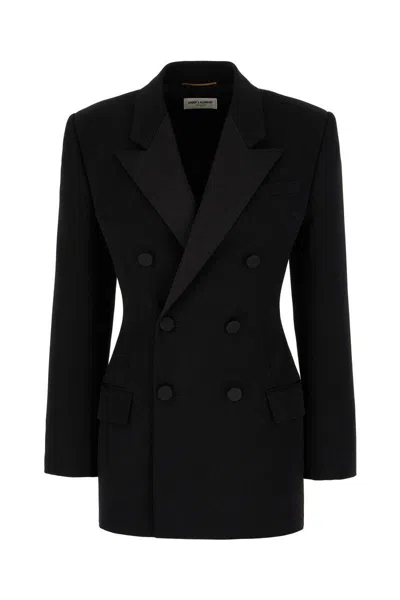 Saint Laurent Jackets In Black