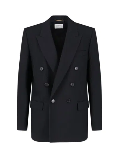 Saint Laurent Jackets In Black