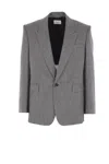 Saint Laurent Grey Wool Blazer In Gray