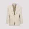 Saint Laurent Single-button Tailored Wool Jacket With Notched Lapels