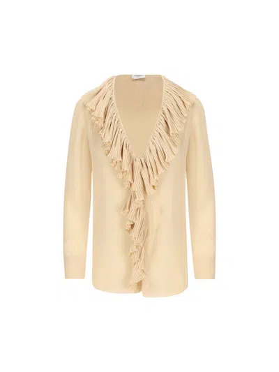 Saint Laurent Jackets In Vintage Beige