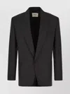 Saint Laurent Jackets With Notch Lapel And Back Vent In Black