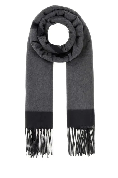 Saint Laurent Jacquard Scarf In Blue