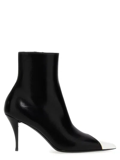 Saint Laurent Jam Ankle Boots In Black