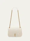 Saint Laurent Jamie 4.3 Mini Patchwork Leather Shoulder Bag In Crema Soft