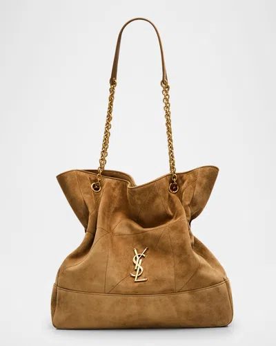 SAINT LAURENT JAMIE 4.3 DRAWSTRING SUEDE SHOULDER BAG