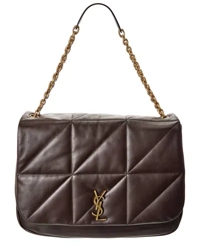 Saint Laurent Jamie 4.3 Large Leather Shoulder Bag In Brown