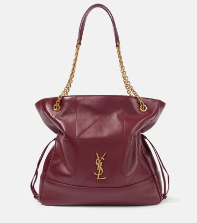 Saint Laurent Jamie 4.3 Large Leather Shoulder Bag In Burgundy