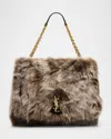 Saint Laurent Jamie 4.3 Large Ysl Shearling Shoulder Bag