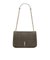 Saint Laurent Jamie 4.3 Logo Plaque Shoulder Bag In Brown