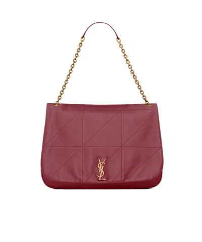 Saint Laurent Jamie 4.3 Logo Plaque Shoulder Bag In Red
