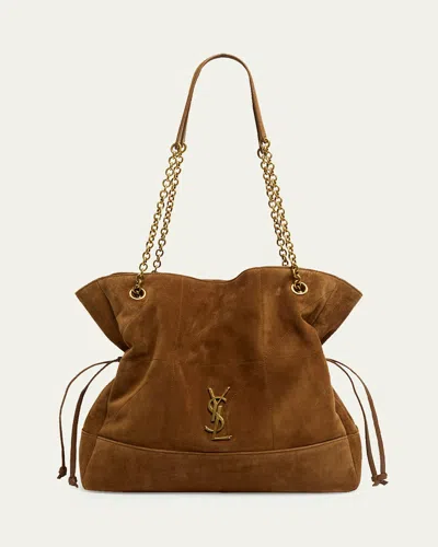 Saint Laurent Jamie 4.3 Medium Drawstring Suede Shoulder Bag