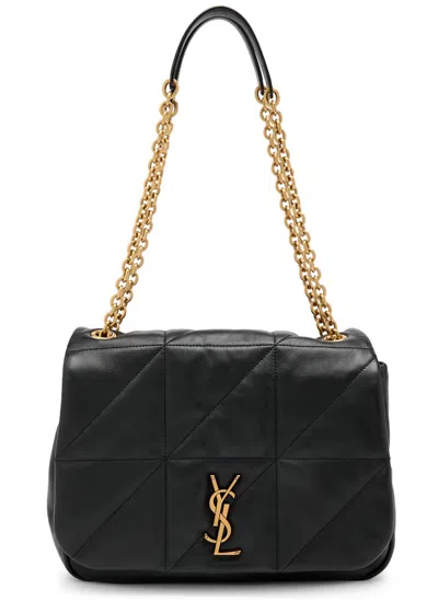 Saint Laurent Jamie 4.3 Medium Leather Shoulder Bag In Black