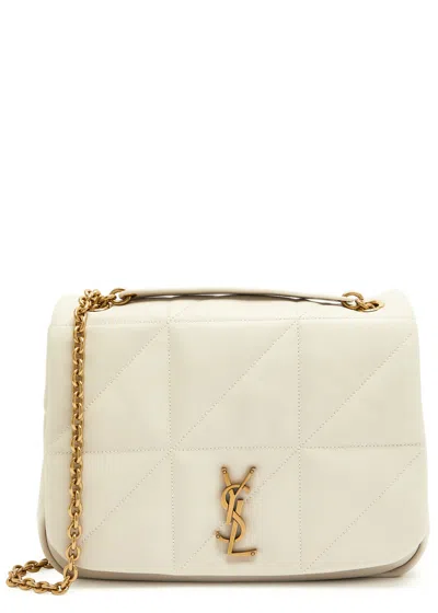 Saint Laurent Jamie 4.3 Medium Leather Shoulder Bag In White