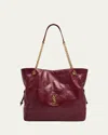 Saint Laurent Jamie 4.3 Medium Shopping Tote Bag In Quilted Leather In Burgundy
