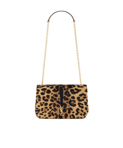 Saint Laurent Jamie 4.3 Mini In Pony Hair Leather In Black