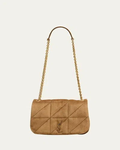 Saint Laurent Jamie 4.3 Mini Ysl Chain Shoulder Bag In Quilted Suede