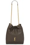 Saint Laurent Jamie 4.3 Pochon Quilted Leather Bucket Bag In Light Musk