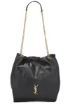 Saint Laurent Jamie 4.3 Pochon Ysl Shoulder Bag In Quilted Leather In Nero