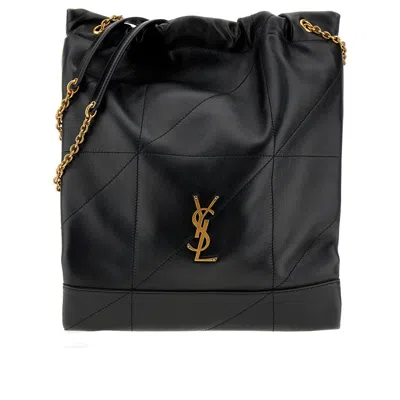 Saint Laurent 'jamie 4.3 Pochon' Nappa Leather Bag In Black