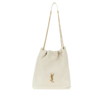 Saint Laurent 'jamie 4.3 Pochon' Nappa Leather Bag In Sand
