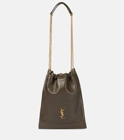 Saint Laurent Jamie 4.3 Pochon Quilted Leather Bucket Bag In Light Musk