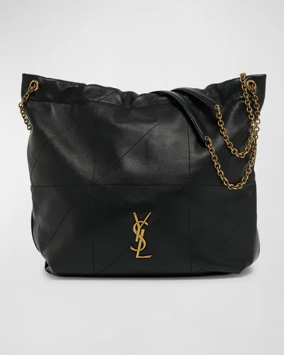 Saint Laurent Jamie 4.3 Pochon Ysl Shoulder Bag In Quilted Leather In Black
