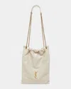 Saint Laurent Jamie 4.3 Pochon Ysl Shoulder Bag In Quilted Leather In Crema Soft