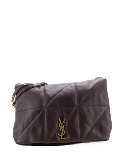 Pre-owned Saint Laurent Jamie 4.3 Quilted Leather Large Shoulder Bag In Brown
