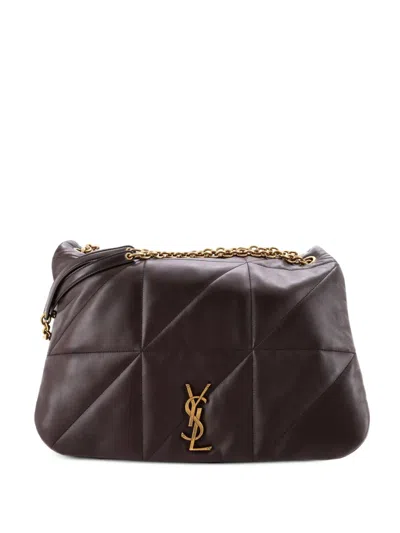 Pre-owned Saint Laurent Jamie 4.3 Quilted Leather Large Shoulder Bag In Brown