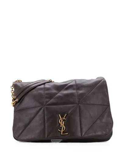 Pre-owned Saint Laurent Jamie 4.3 Quilted Leather Large Shoulder Bag In Brown