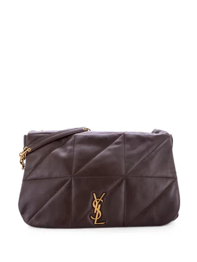 Pre-owned Saint Laurent Jamie 4.3 Quilted Leather Large Shoulder Bag In Brown