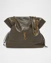 Saint Laurent Jamie 4.3 Shopping Tote Bag In Quilted Leather In Light Musk