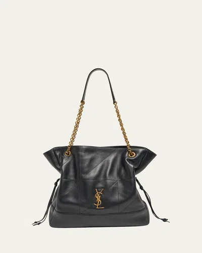 Saint Laurent Jamie 4.3 Shopping Tote Bag In Quilted Leather In Nero