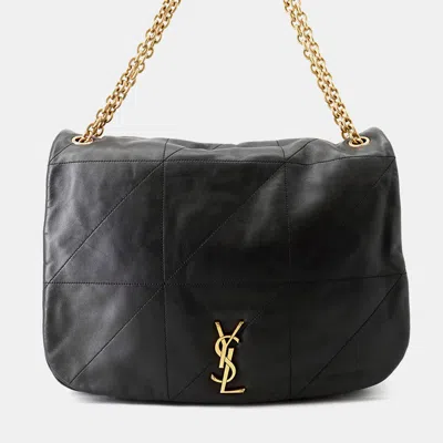 Pre-owned Saint Laurent Jamie 4.3 Shoulder Bag Black Lambskin Size Large