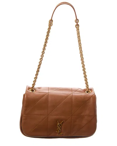 Saint Laurent Jamie 4.3 Small Leather Shoulder Bag In Brown
